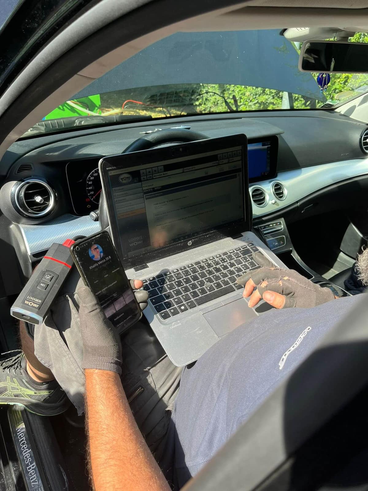 Diagnostic électronique sur une Mercedes